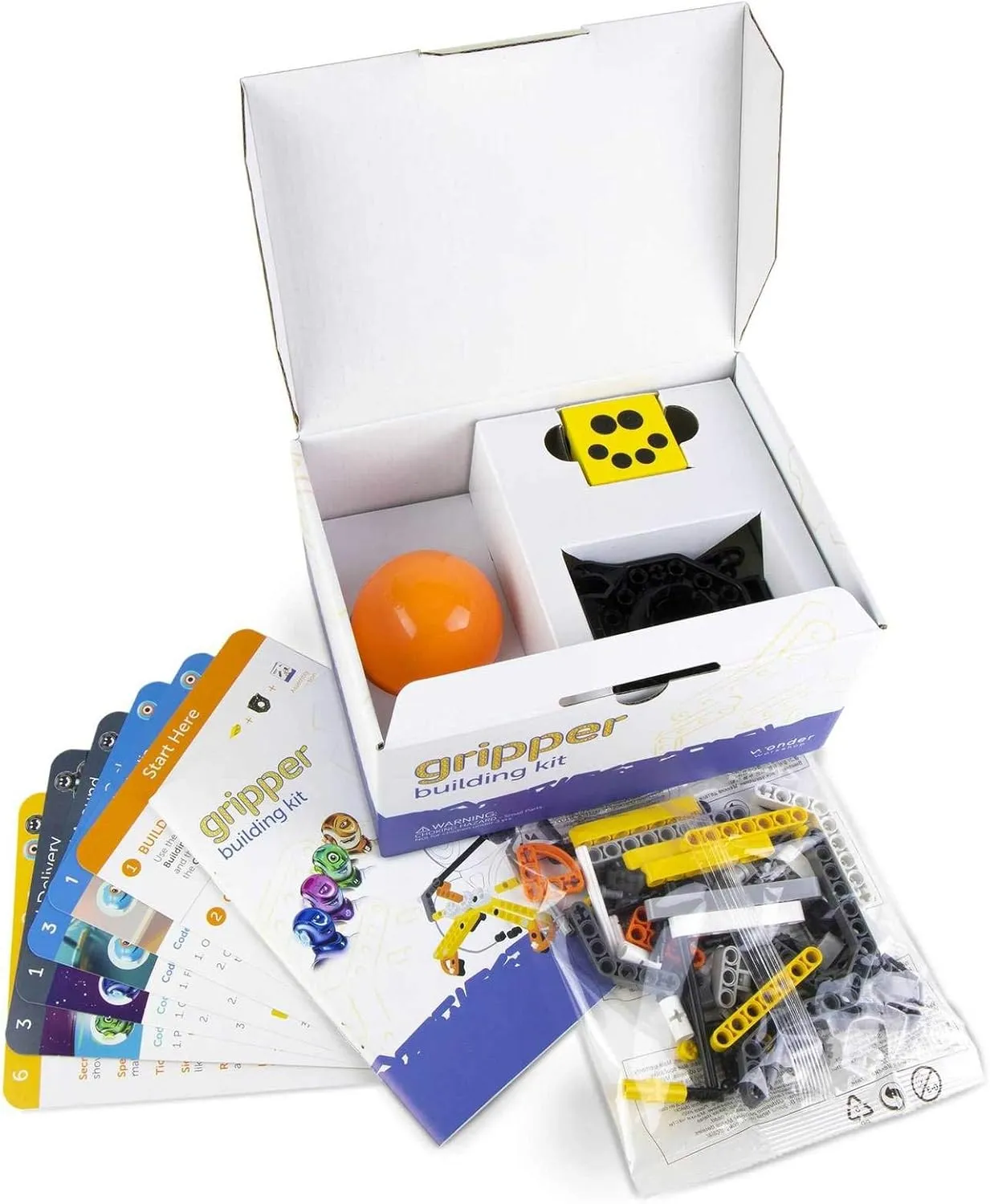– Gripper Kit for Dash Robot for Kids 6  – Free Programming Stem App – Visualize Your Code, Multicolor