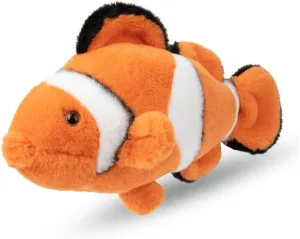 01285 – Realistic Clown Fish Plush, Approximately 18 cm, Wonderfully Soft and Cozy, Hand Wash Possible