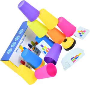 1 Set Battle Cup Game Balancing Blocks Stack Kids Cups Toy Baby Toddler Toy Kids Educational Toys Kids Building Blocks Toy Educational Plaything Child Pp
