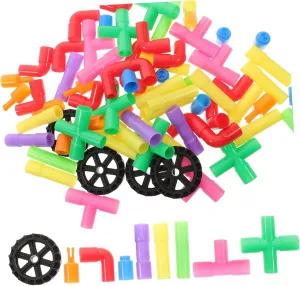 1 Set Building for Educational Tubular Construction Blocks for Ages Promotes Imagination Motor Skills Fun for Parties Creative Play