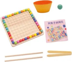 1 Set Funny Clip Beads Game Educational for Enhancing Imagination for Interactive Family Play Concentration Training Skill Development