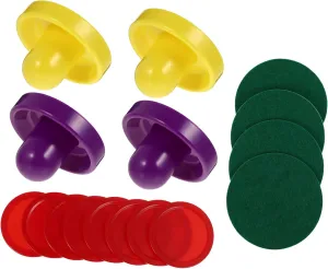 1 Set Mini Air Hockey Paddles Ice Hockey Table Toys Set Boys and Girls Table Game Accessories