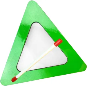 1 Set Triangular Hand Drum for Professional Orff Percussion Instrument Friendly Design with Drum Stick for Music Activities and Early Learning