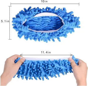 10 Pieces Mop Slippers for Floor Cleaning,Dusting Slippers Washable Reusable,Mop Socks Cleaning Slippers for Women Men Cleaning Mop Tool for House Kitchen Bathroom Office…