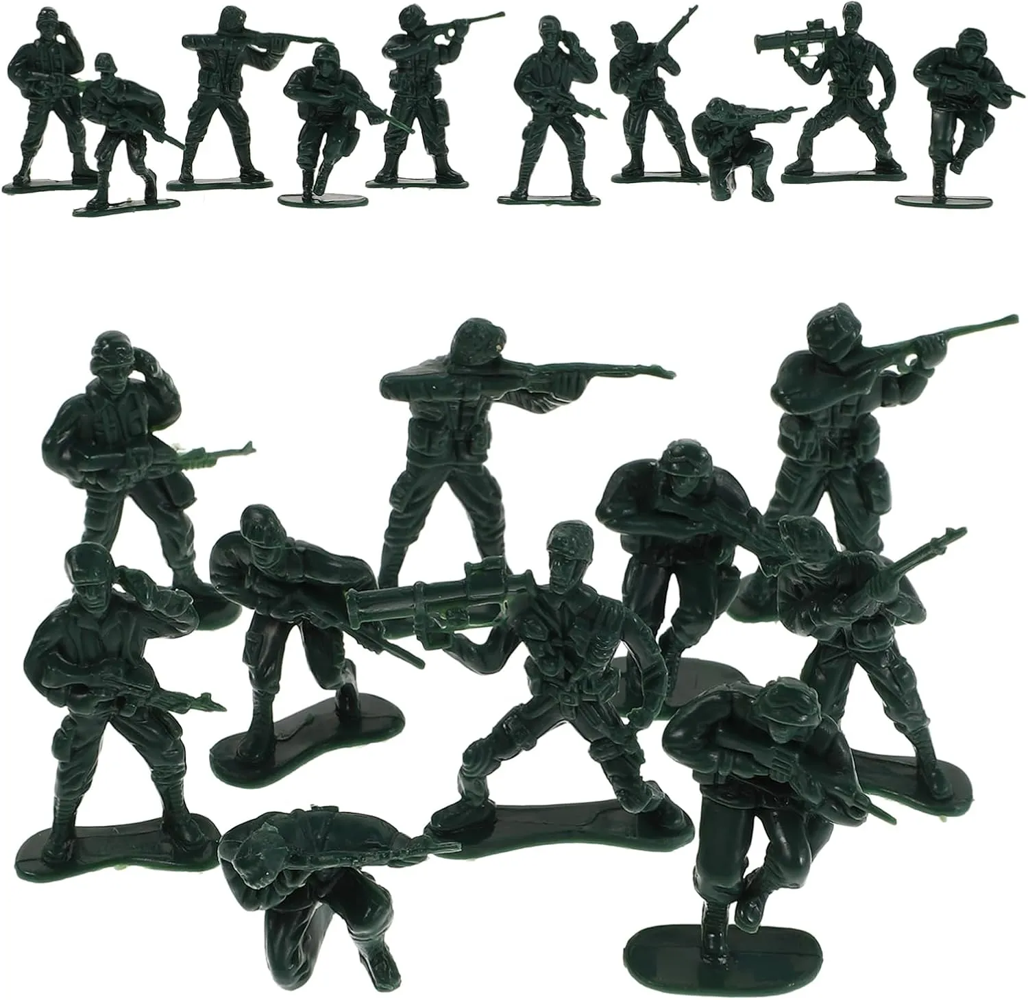 100 Pcs Plastic Army Men Toy Soldiers Set 10 Unique Styles Boys Army Men Toys for Creative Play and Learning