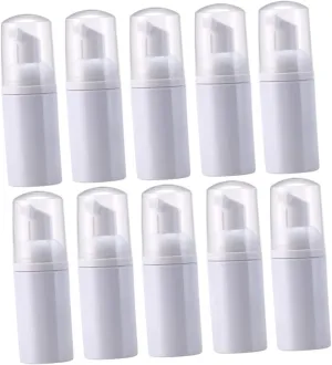 10pcs Pet Bubble Maker Bottles Portable Reusable Containers for Travel for Facial Wash Shampoo Shower Gel and Hand Soap Lightweight and Easy to Carry