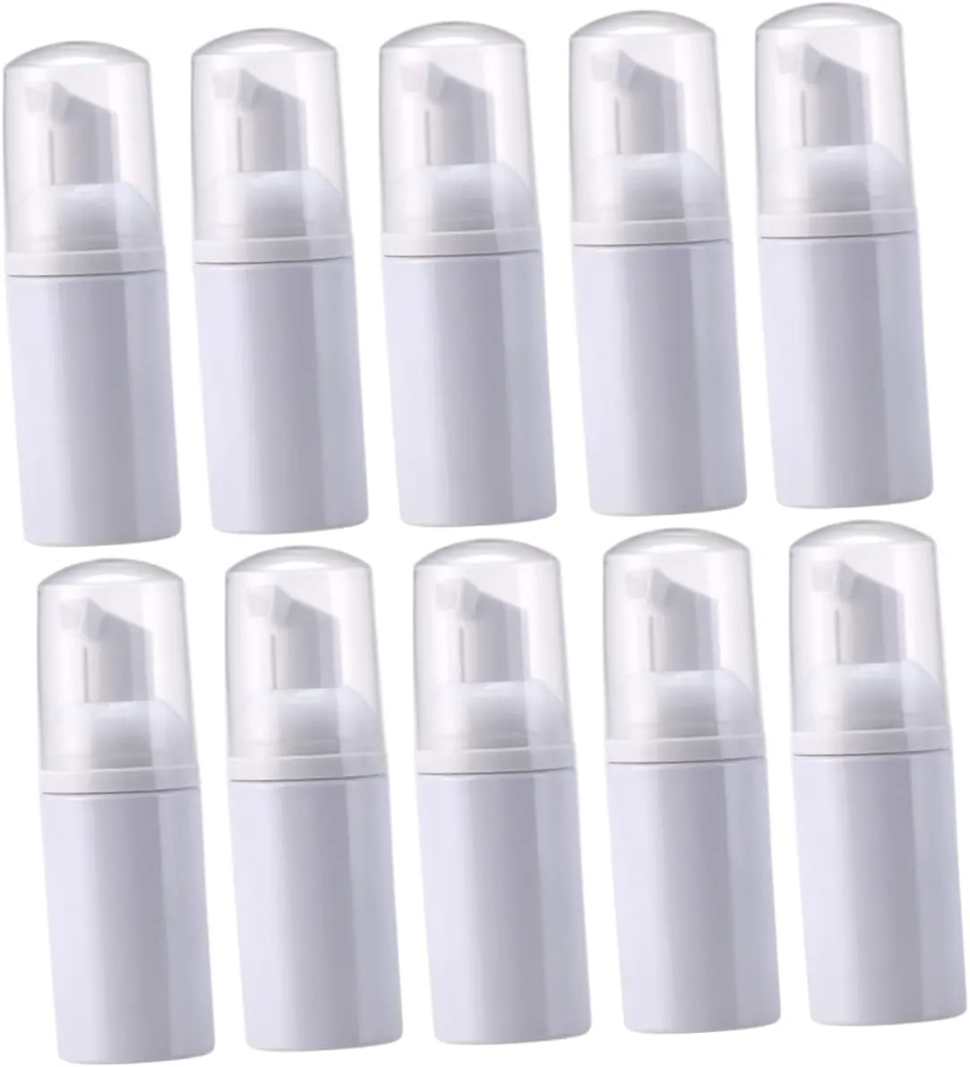 10pcs Pet Bubble Maker Bottles Portable Reusable Containers for Travel for Facial Wash Shampoo Shower Gel and Hand Soap Lightweight and Easy to Carry