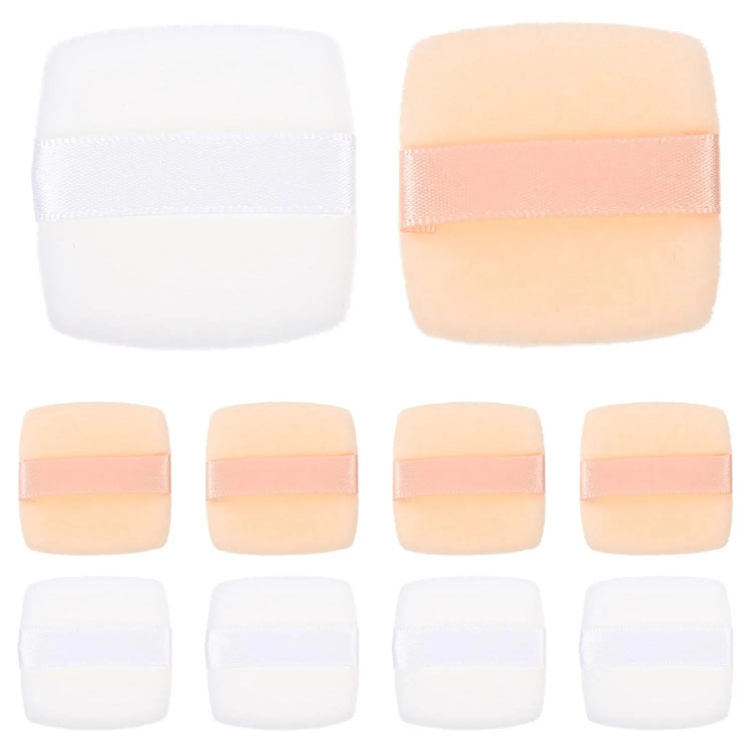 10pcs Square Puff Square Powder Puff Mini Makeup Powder Puff Portable Mini Mini Portable Puffs Pressed Powder Puff Makeup Supplies Puff Powder Tiny Foundation Tool
