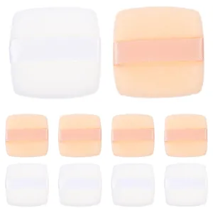 10pcs Square Puff Square Powder Puff Mini Makeup Powder Puff Portable Mini Mini Portable Puffs Pressed Powder Puff Makeup Supplies Puff Powder Tiny Foundation Tool