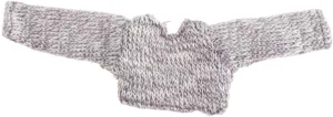 1/12 Female Doll Sweater, Pullover Sweater Accessory, Long Sleeve, Fashion Mini Doll Clothing for 6inch Female Action Figures, Gray