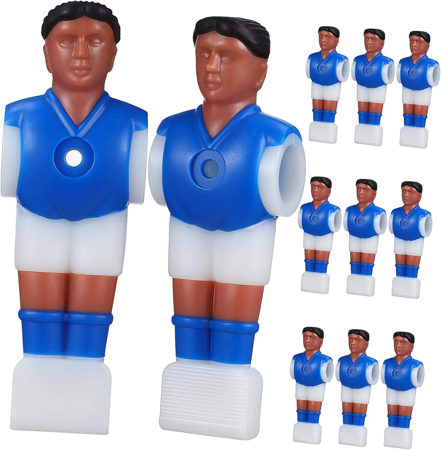 11Pcs Table Soccer Figures Creative Foosball Athletes Dolls for Table Football Game Ergonomic Design Compatible with Standard Rods High Grade Material Vivid