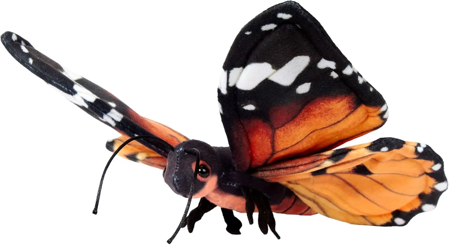 11" Butterfly Stuffed Animal - Realistic Insects and Bugs Green Stuffed Animal Butterfly Decorations, Butterfly Toy Plush Stuffed Animal Pillow (Monarch)