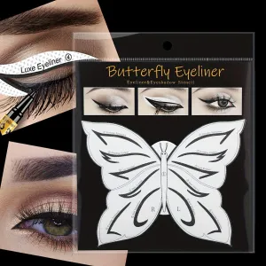 12 Pairs Reusable Eye Makeup Templates – Butterfly Eyeliner & Eyeshadow Stickers