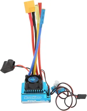 120A RC Brushless ESC, Programmable Dustproof 9th Degree Acceleration XT60 Plug ESC for 1/10 1/8 RC Car