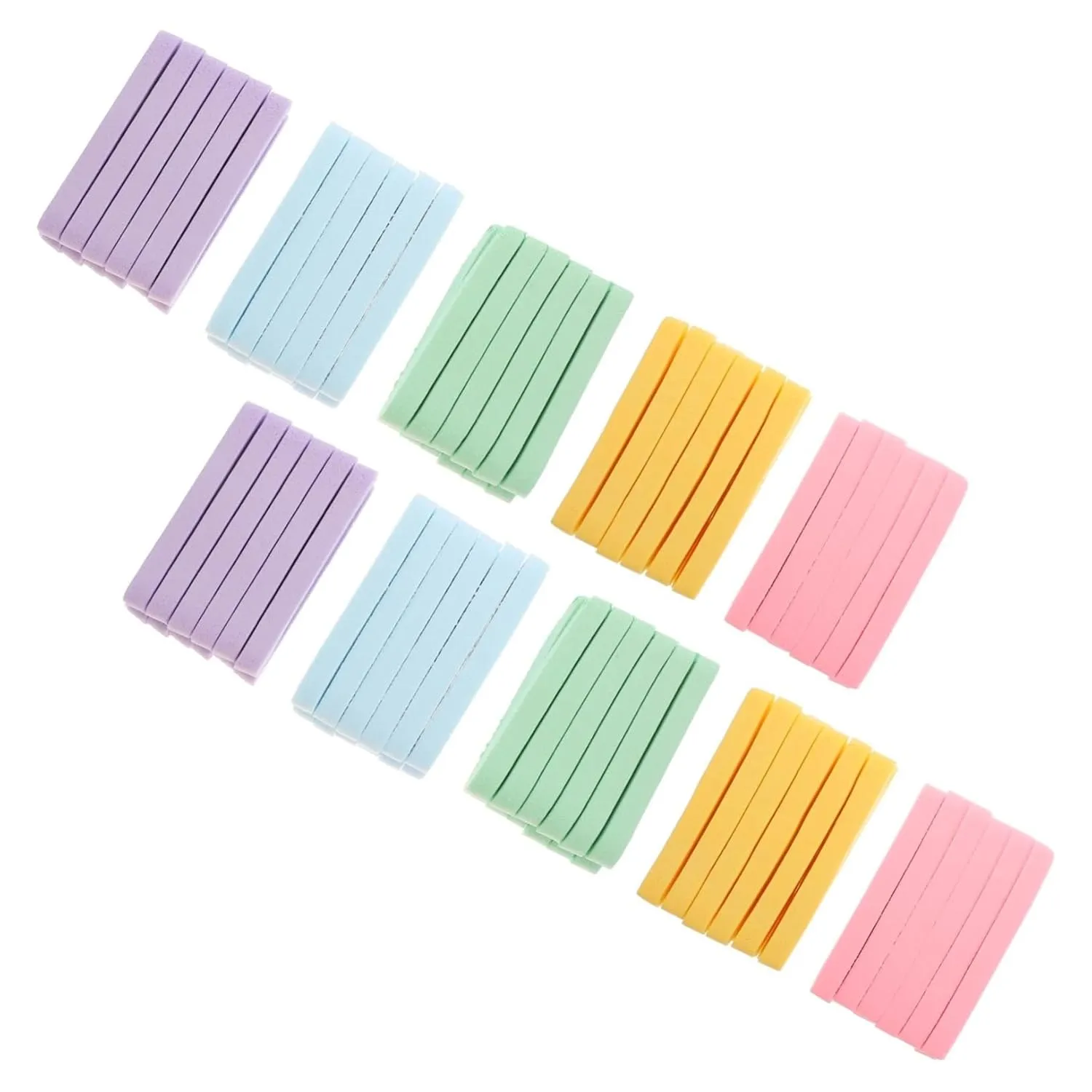 120pcs Face Wash Sponge Washing Puff Makeup Remover Cotton for Reusable Facial Scrub Skin Gentle Microfiber Makeup Remover Pads Cleansing Make up Remover Pva Random Color