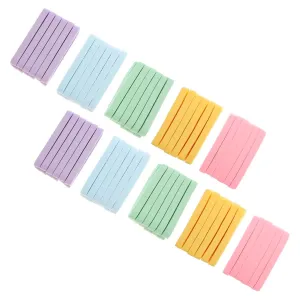 120pcs Face Wash Sponge Washing Puff Makeup Remover Cotton for Reusable Facial Scrub Skin Gentle Microfiber Makeup Remover Pads Cleansing Make up Remover Pva Random Color