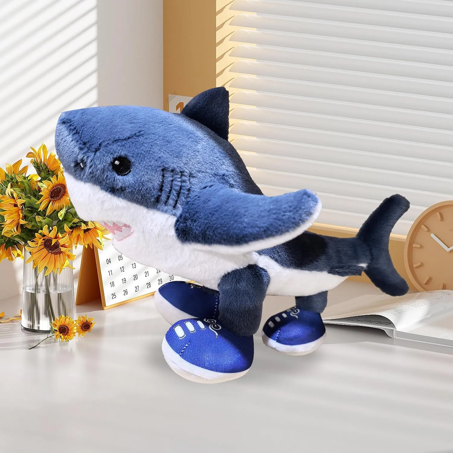 12IN Funny Tralalero Tralala Plush Doll - Cute Blue Brainrot Soft Toy for Adults Unique Gift (Blue)