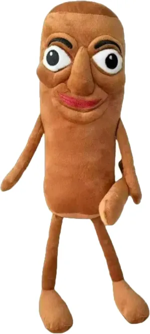 12IN Tung Tung Tung Sahur Plush - Cute Brown Wooden-Face Expressive Doll for Adults, Unique Funny Gift (Brown)