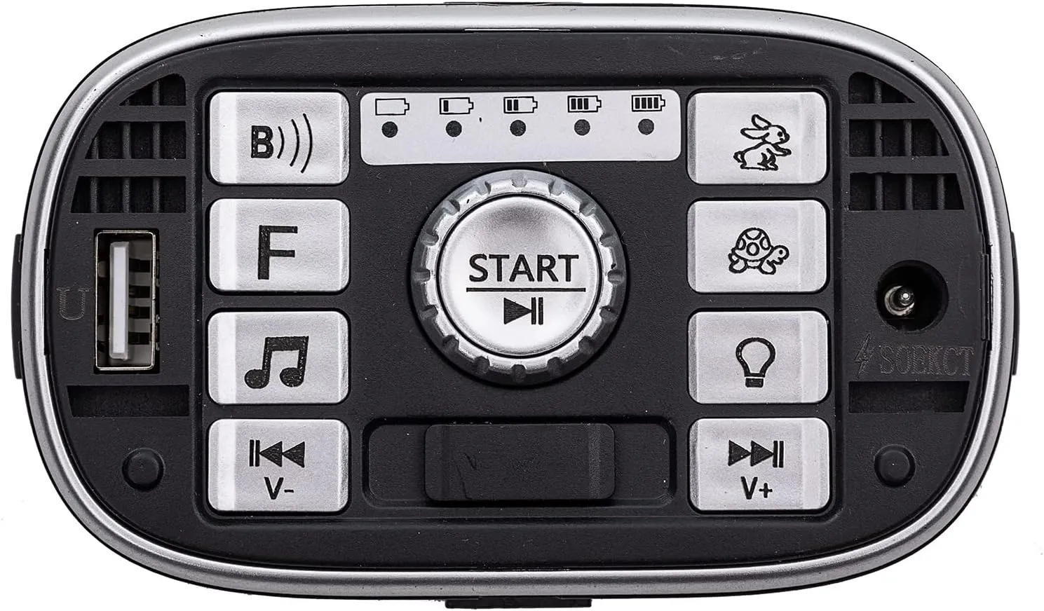 12V Children's Electric Vehicle 303 Power Supply Central Control Switch Multi-Function Bluetooth Connection Music Power Display Center Panel Electric Toy Car Replacement Parts