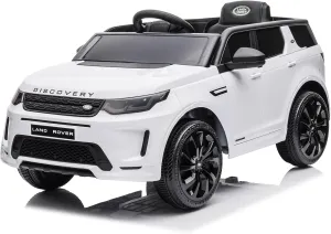 12V Kids Electric Ride on Car, Land Rover Discovery Licensed Battery Powered Kids Electric Car with Remote Control, 3 Speeds, LED Lights, Music Horn, Soft Start, Durable