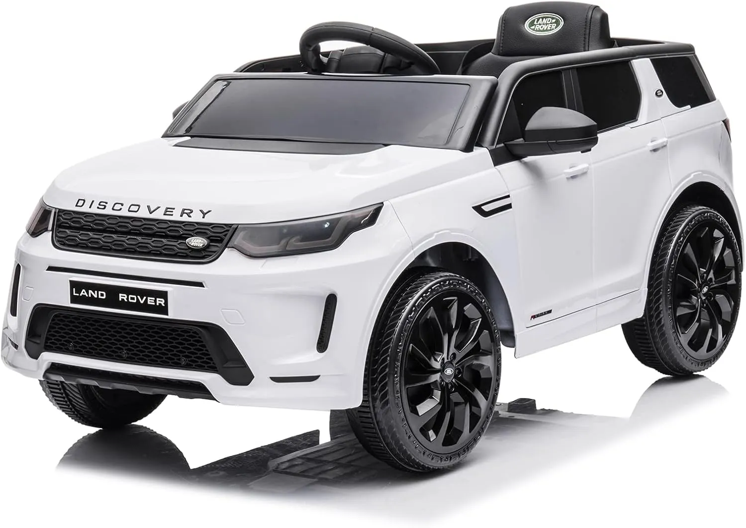 12V Kids Electric Ride on Car, Land Rover Discovery Licensed Battery Powered Kids Electric Car with Remote Control, 3 Speeds, LED Lights, Music Horn, Soft Start, Durable