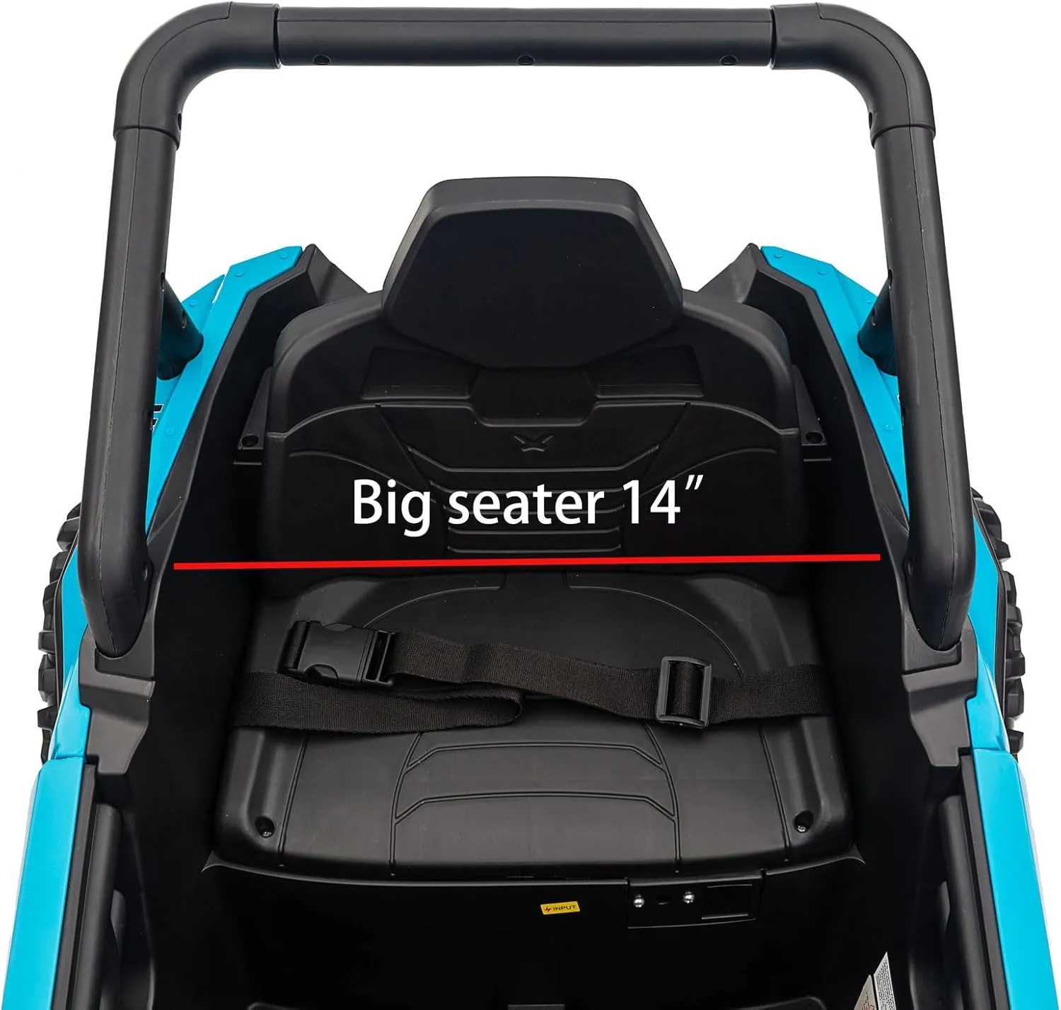 12V Kids Ride on Car with Remote Control, Electric Car for Kids, Ride on UTV for Boys Girls Music, Safety Belt, Safe Speed, 2WD, Soft Start, Shock Absorber (Blue, 12V)