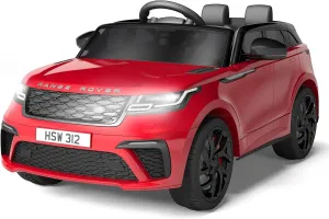 12V Ride On Car, Electric Vehicle Toy for Kid & Toddler, Licensed Land Rover Battery Powered Electric Truck with Parental Remote Control, Music, LED Lights