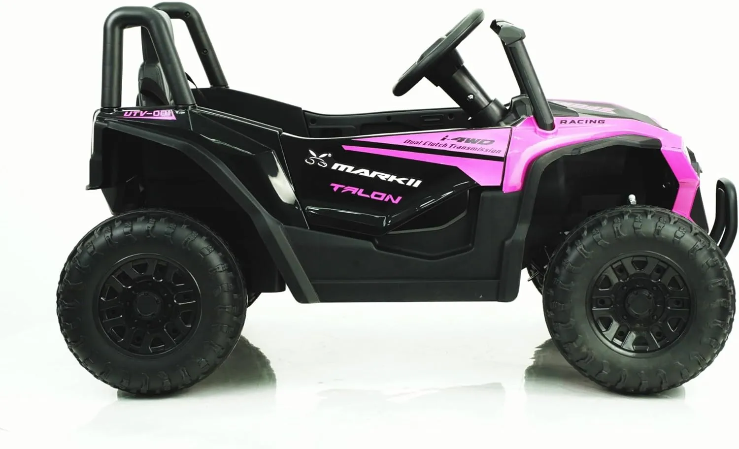 12V Ride On UTV Toy Electric Car with Remote Control for 3-6 Year Old Boys/Girls - Kids Electric UTV Car(Pink)