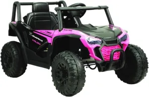 12V Ride On UTV Toy Electric Car with Remote Control for 3-6 Year Old Boys/Girls - Kids Electric UTV Car(Pink)