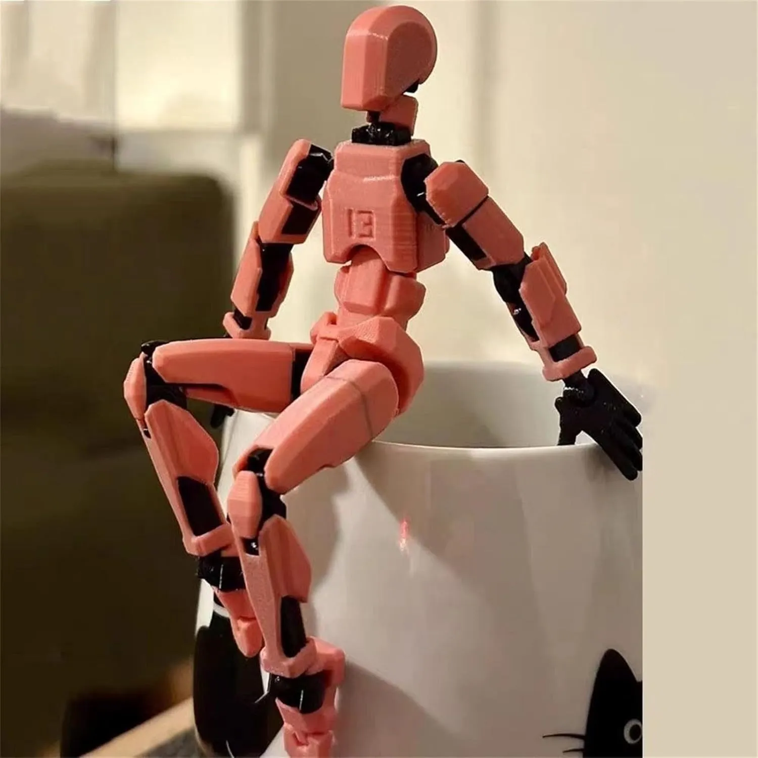 13 Action Figure, T13 Action Figure 3D Printed Multi-Jointed Movable, Lucky 13 Action Figure, 13 Action Figure Dummy 13 Action Figure, Hand Painted Figure, Desktop Decorations Game Gifts (3PCS B)