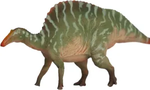 1:35 Scale Ouranosaurus Figure Cretaceous Iguanodontidae PVC Animal Model Collection Dinosaur Set Realistic Wonderful Decoration Gift for Adult (Green)