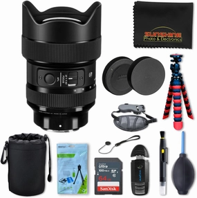 14-24mm f2.8 DG DN Art Lens for Sony E with Sunshine Professional Bundle - 4 Years USA Manufacturer Warranty