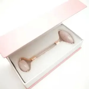 1pc Face Roller Natural Rose Quartz Roller Set Real Gouache Scraper Facial Gua Sha Board