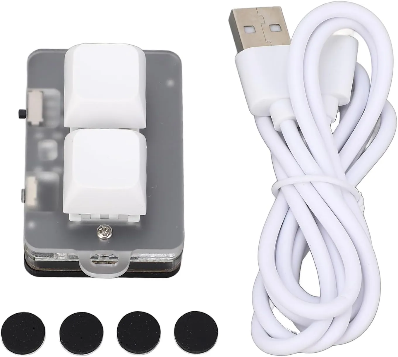 2-key Keyboard, Cable, Connection, Blue Switch, Programmable Macro, Mini Mechanical Keyboard with RGB Light