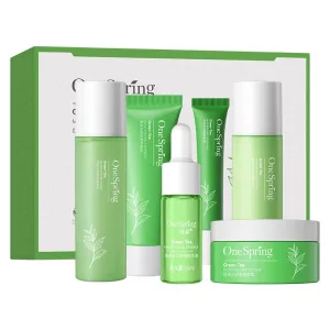 2 Pack For Sadoer Green Tea Skin Care Set,7 Piece Skincare Gift Set,Moisturizing Skin Care Kit,Facial Skin Care Sets Kits,Cleanser Toner Lotion Serums Facial Creams Eye Creams