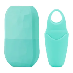 2 Pack Ice Roller for Face and Eye, Ice Face Roller Facial Beauty Ice Roller Skin Care Tools, Ice Facial Roller Gua Sha Face Massage, Silicone Ice Mould for Face Beauty Remove Fine Lines (Blue)