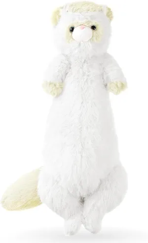 20.5 Inch Ferret Plush Stuffed Animal Long Cute Ferrets Pillow Soft Doll Stuffed Cute Toys Ferrets Lover Gift Kid Birthday Holiday Party Favor(White, 20.5 Inch)