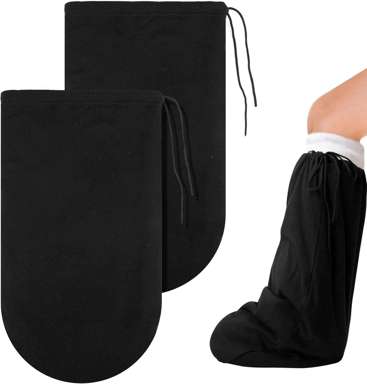 21" x 12.5" Leg Cast Cover- Below the Knee Leg Cast Sock Cover- Warm Foot Cast Sleeve- Plaster Stocking Protective