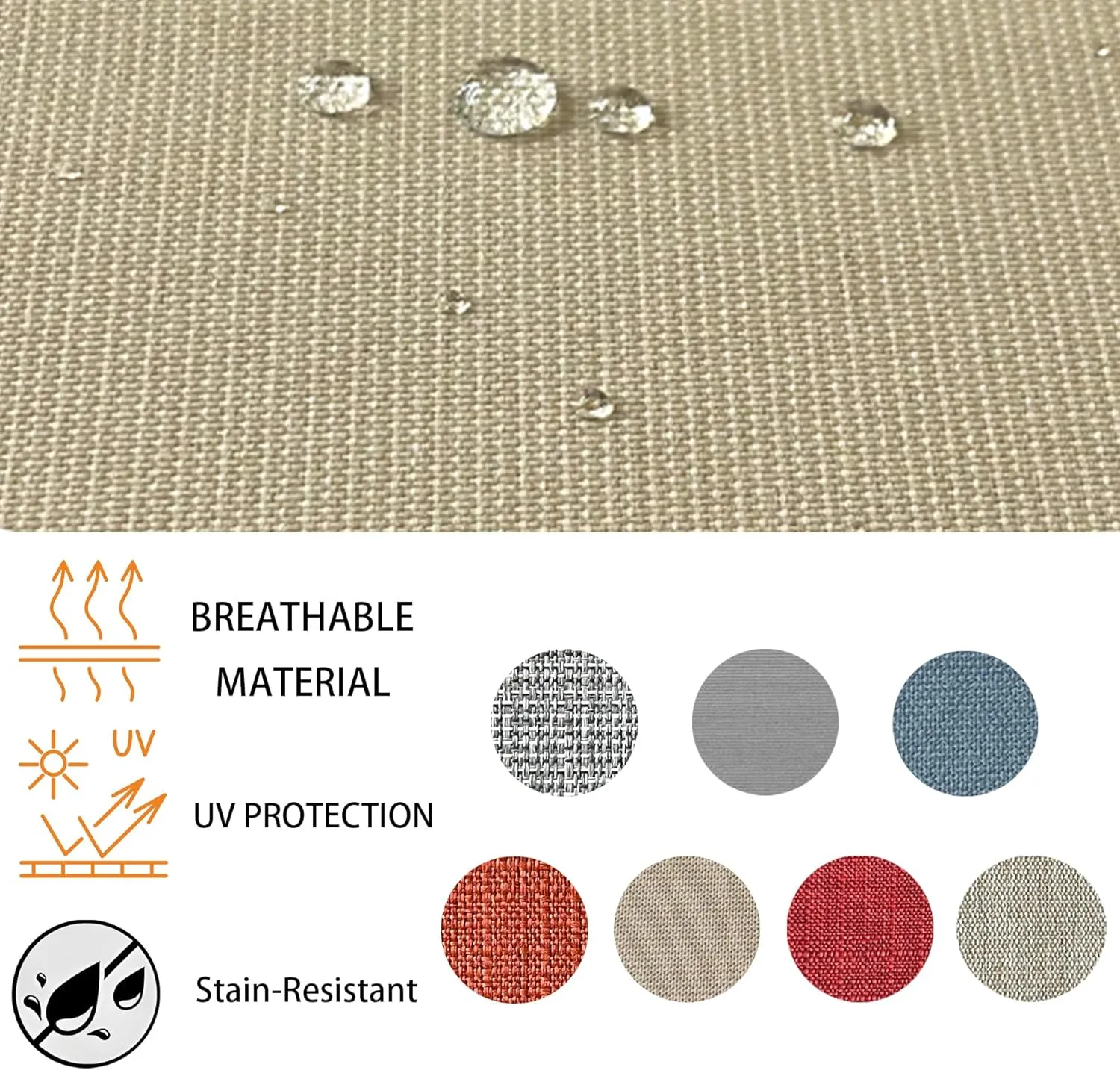 22x24 inch Outdoor/Indoor Deep Seat Patio Cushion Set of 1 Resilient Foam Filling Water Repellent Stain-Resistant UV Resistant Weather Resistant Deep Seat Bottom Beige