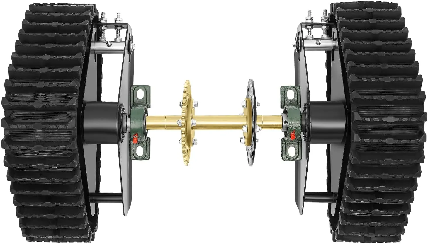 23.6" Snow Sand Rear Axle Track Vehicle Track Assembly for Gasoline Motor Snowmobile ATV Go Kart Karting UTV Buggy Quad