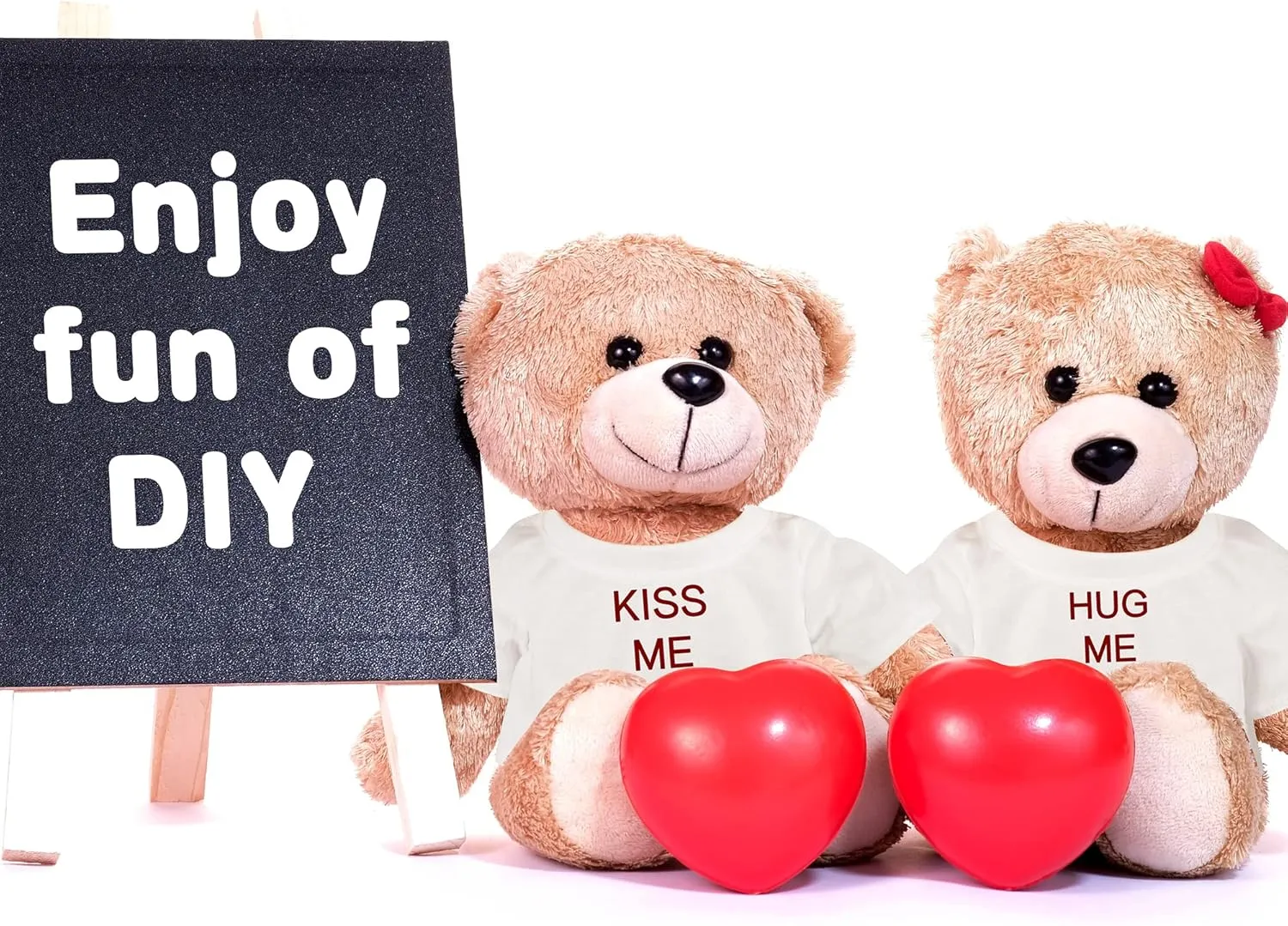 24 Pcs Stuffed Bear Clothes Bulk Sublimation Blank Stuffed Animal Shirt Plush Bear T Shirt Classic Bear Tee Shirt Fit 14-18 Inches Stuffed Dolls