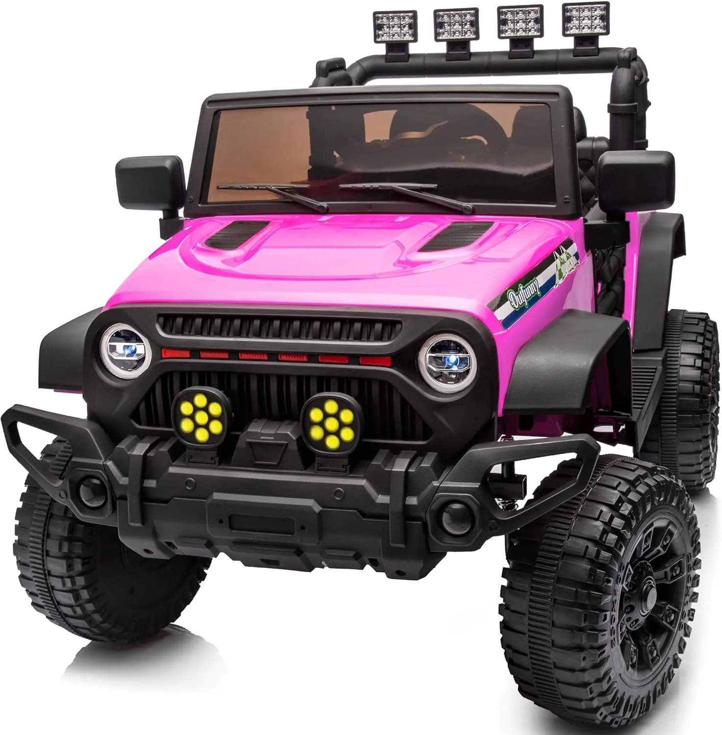 24 Volt Ride on Truck Toy, Electric Ride on Car for Kids with Remote, 400W Power, 5Mph Max Speed - Pink