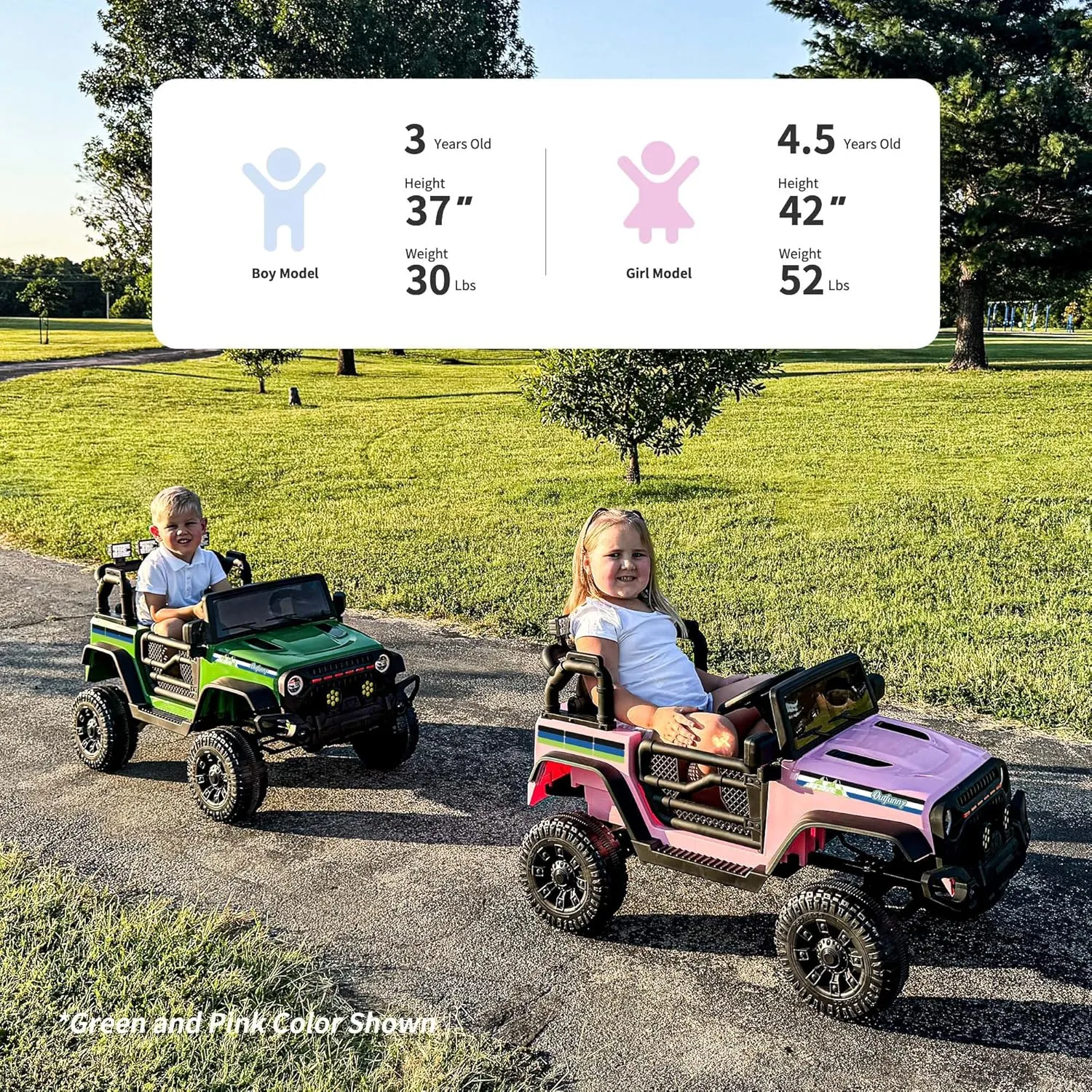 24 Volt Ride on Truck Toy, Electric Ride on Car for Kids with Remote, 400W Power, 5Mph Max Speed - Pink