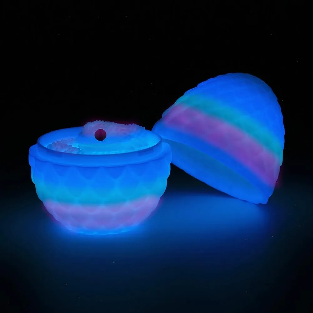 24inch Snake,3D Printed Snake Egg with Snake Inside,3D Printed Animals Toys,Like Movable Snake Realistic Slithering Design (Luminous-Rainbow)