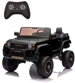 24V Ride On Car for Kids, 2 Seater Ride On Car Truck, Licensed Toyota Electric Car with Parent Remote Control, 4.4MPH, 4x550W Motors, Lockable Doors, Spring Suspension, Adjustable Seat, MP3, Lights