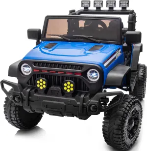 24V Ride-On Truck Toy, Kids Electric Ride On Car Vehicle with Remote Control, 400W Power, 5Mph Max Speed - Navy Blue