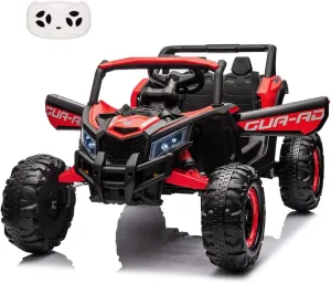 24V Ride On UTV Car, Battery Powered Electric Vehicles with Remote Control, Spring Suspension,200W Motors, Metal Frame,USB, Music, LED Light, Ride On Toys for Kids