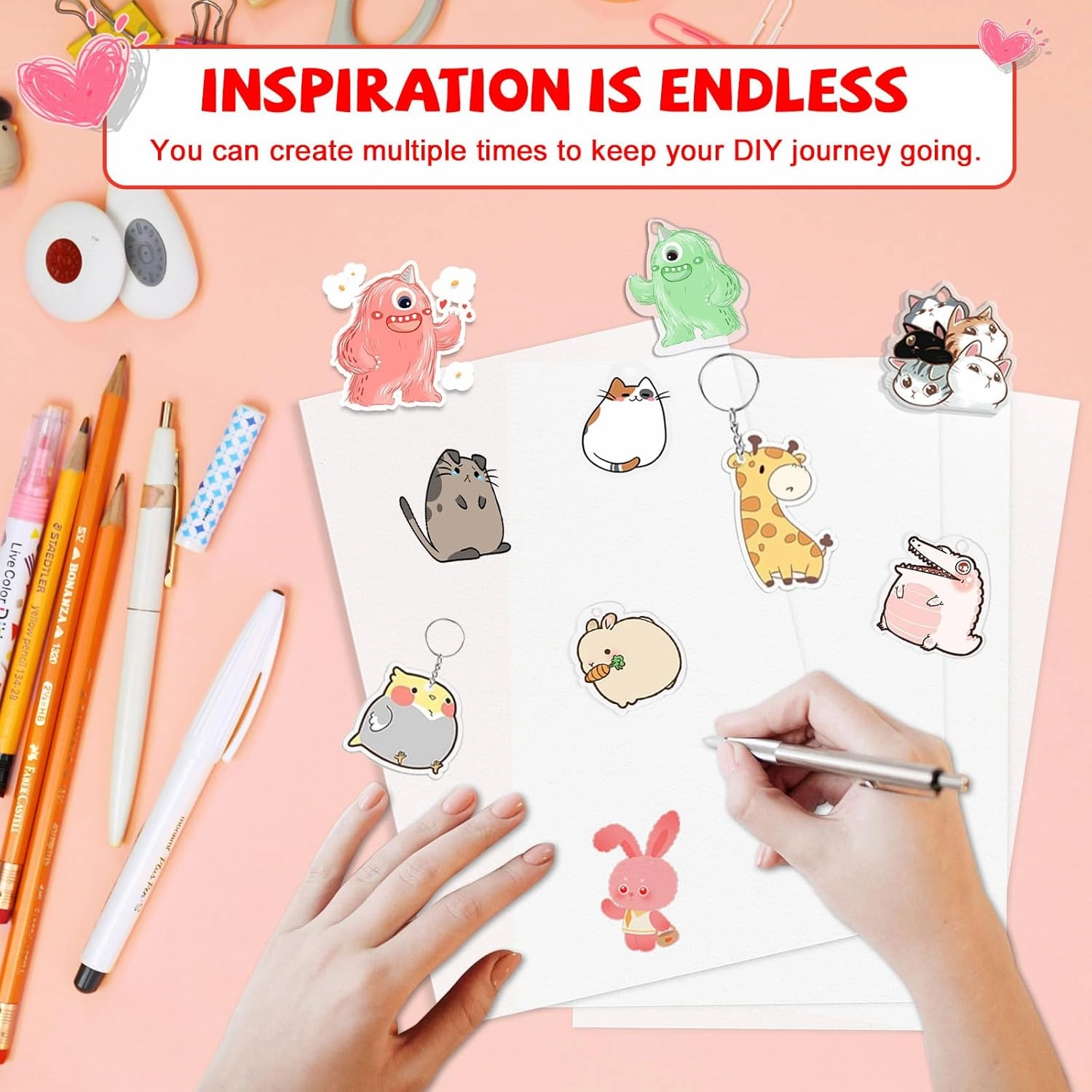 25PCS Printable Shrinky Dink Sheets,White Printable Shrink Paper,Shrinky Dink Kits for Kids with 25 Shrink Plastic Sheets for Inkjet Printer Kids DIY Crafts Mothers Day Gifts,8.3x11.7in/21x29.7cm