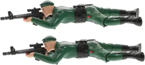2pcs Electric Crawling Soldier Figures for Interactive Army Action Figures for Boys Engaging Educational Plaything Motor Skill Enhancement Imaginative Exploration
