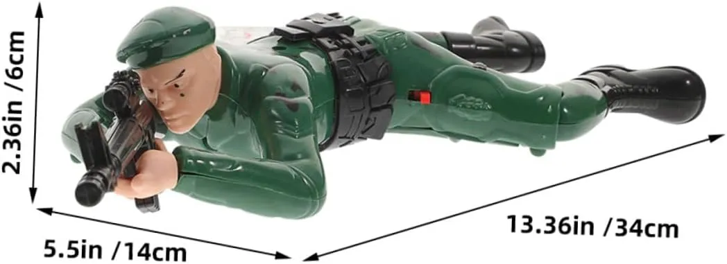 2pcs Electric Crawling Soldier Figures for Interactive Army Action Figures for Boys Engaging Educational Plaything Motor Skill Enhancement Imaginative Exploration
